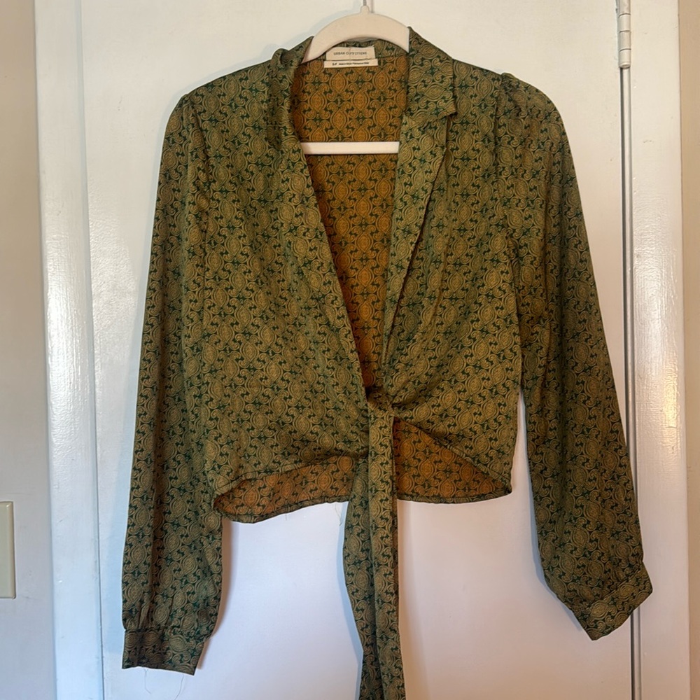 Urban outfitters satin blouse